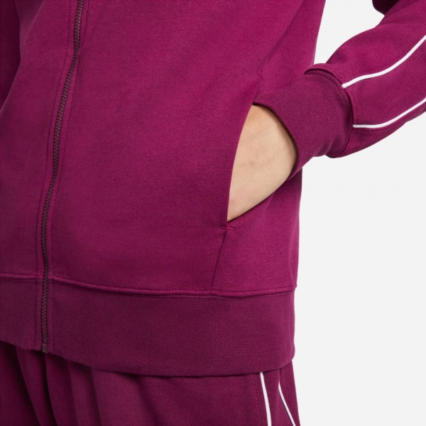 Джемпер Nike W NSW MLNM ESSNTL FLC FZ HDY CZ8338-610 р. M бордовий