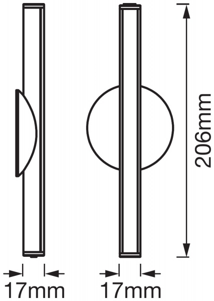 Ночник Ledvance USB Silver 2 Вт серебряный LED STIXX dim 