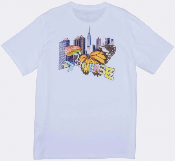 Футболка Converse CITY BUTTERFLY TEE 10024616-102 р.S белый