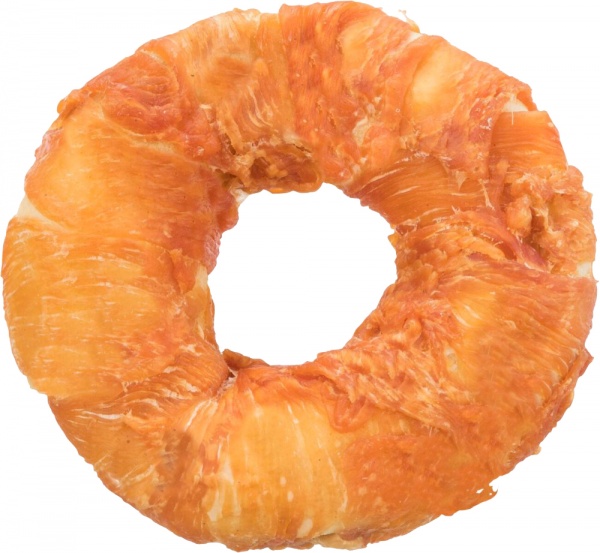 Лакомство Trixie для чистки зубов Denta Fun с курицей и начинкой натуральная кожа 11 см 65 г (31316)