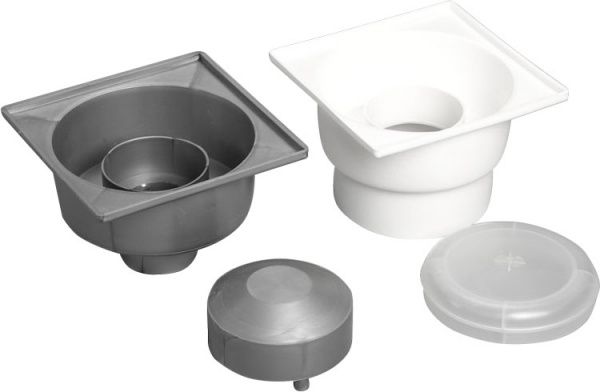 Душовий трап Water House горизонтальний D50 100х100 гідрозатвор