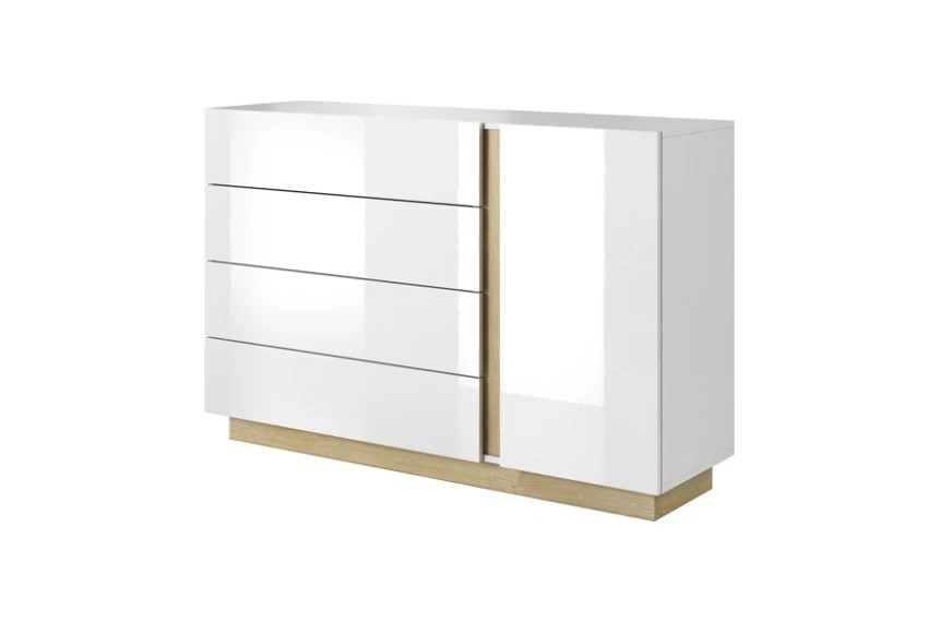 Комод Центр Меблів Porta 1380x905x406 мм дуб артізан/білий глянець