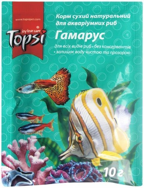 Корм Topsi Гаммарус 10 г