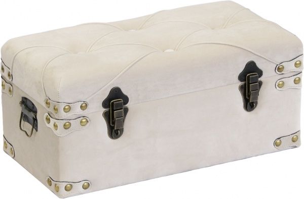 Скриня-пуф Art&Crafts Велюр 50х25х23 см сірий 