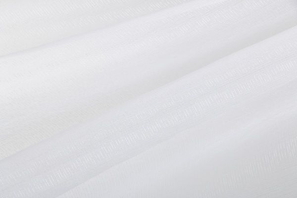 Тканина тюлева Органза Страйп 280 см ваніль 