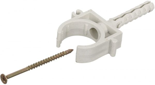 Дюбель швидкого монтажу для кабелю Інше 25 мм 5 шт. сірий 