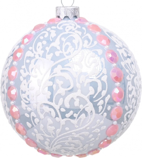 Шар новогодний Элит d 100 мм в ассортименте