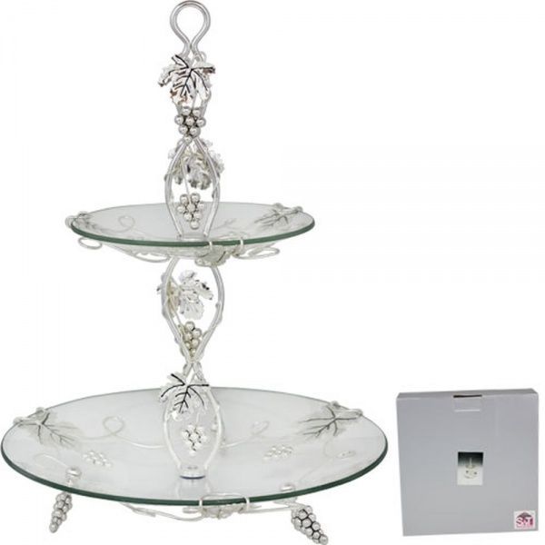 Фруктовниця двоярусна Виноград 37237 S&T 