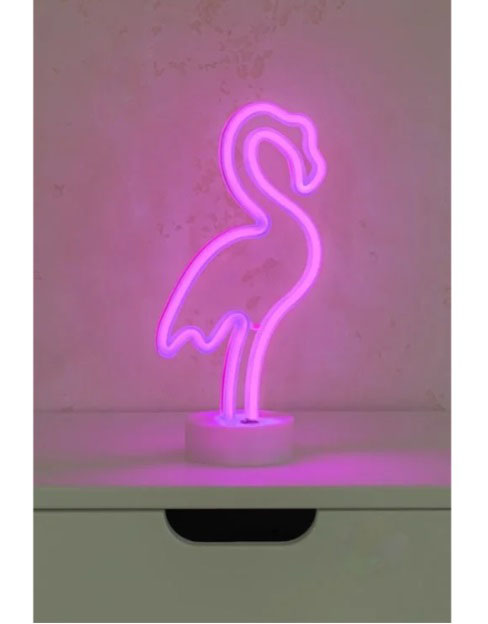 Настольная лампа Luna Neo Фламинго 1x1,7 Вт без цоколя розовый