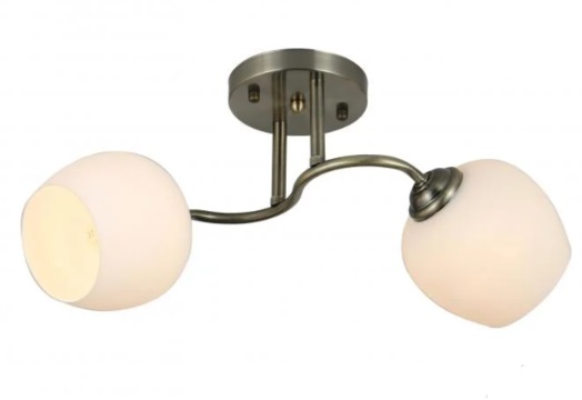 Люстра Miorro Colibrì металл/стекло 2x40 Вт E27 бронзовый 51-311-026