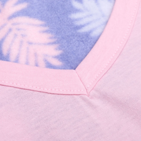 Костюм домашній жіночий La Nuit Home Leaves р. L рожевий із фіолетовим 