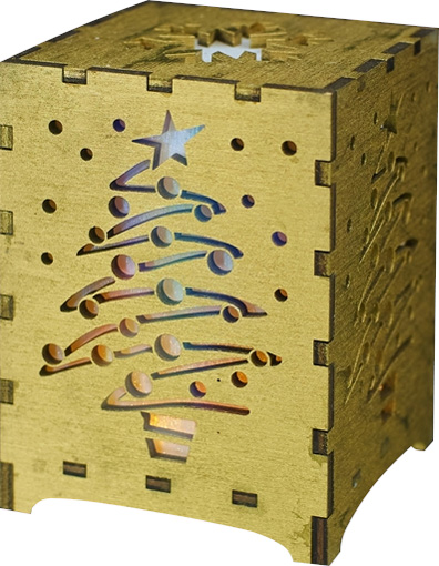 Украшение новогоднее Елочка 6,5 см разноцветный 1220327