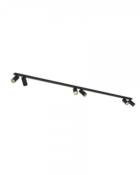 Спот Nowodvorski Mono 6x10 Вт GU10 чорний/золото 7770 