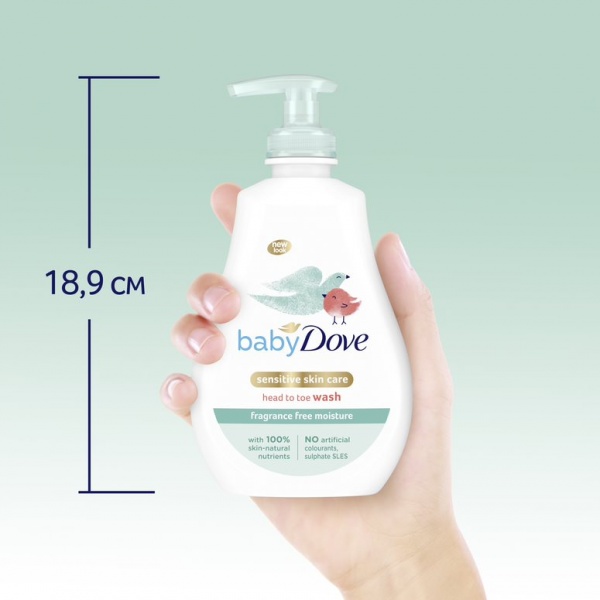 Гель для душа детский Dove Увлажнение без запаха 400 мл