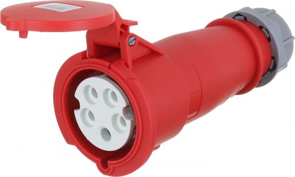 Розетка силовая переносная с заземлением Expert 3p+N+PE (225) серый