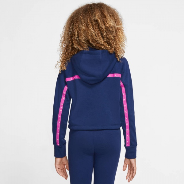 Джемпер Nike G NSW NIKE AIR CROP HOODIE CJ7413-492 р. L різнокольоровий