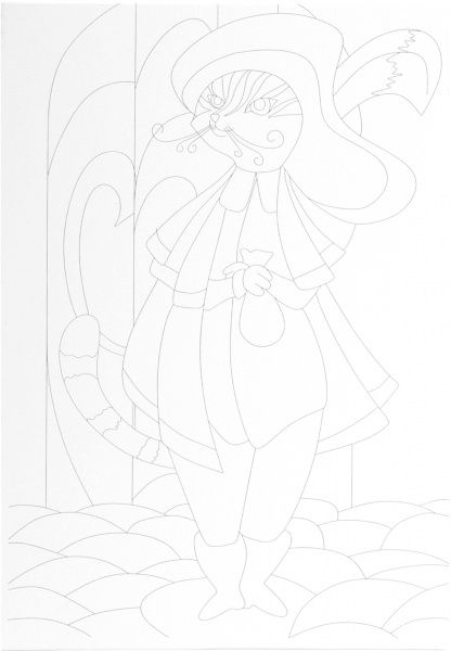 Полотно на картоні з контуром Казкові герої № 3 Rosa Talent 