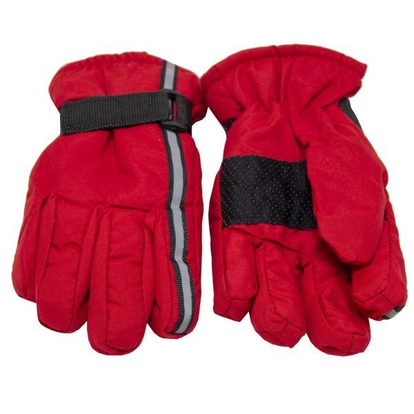 Варежки лыжные детские 23 см красный 517229 
