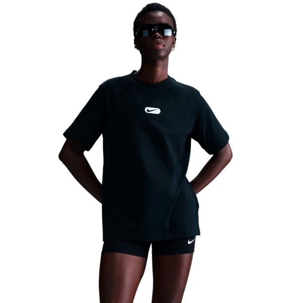 Футболка Nike W NSW CLUB SS TEE OC SWOOSH HQ1698-010 р.M чорний