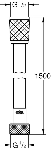 Душовий шланг Grohe VitalioFlex Trend 1500 мм (28741002)