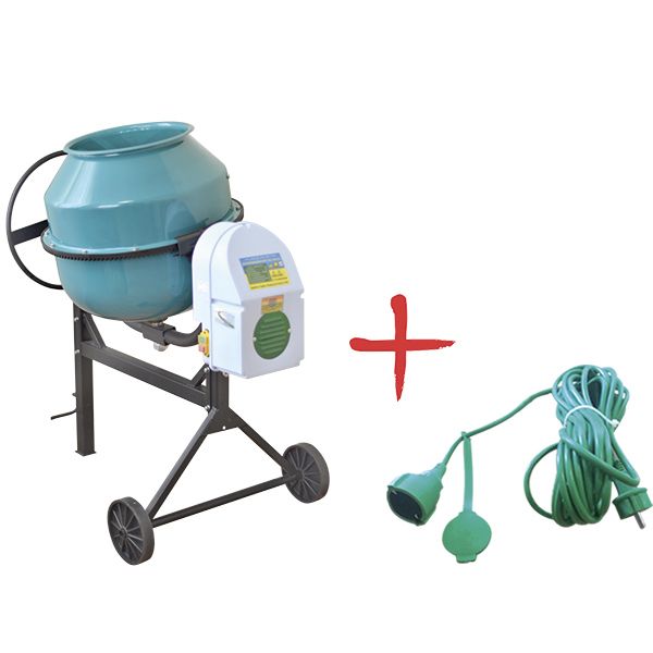 Бетономешалка БРС 130 л К 750 Вт + удлинитель 5 м