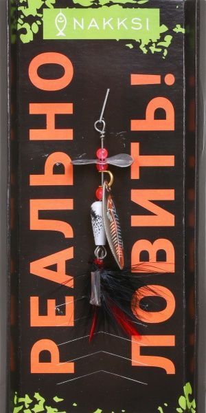 Блесна SP018 4 г вращающаяся Spider 6.5 см silver