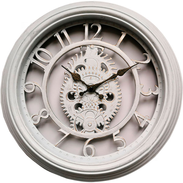 Часы настенные белые 40,6 см