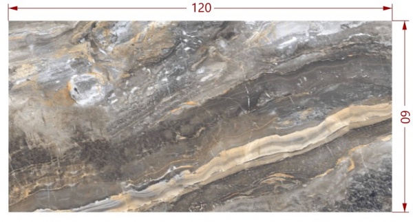 Плитка Cerossa Ceramica Stromboli Beige 120x60 