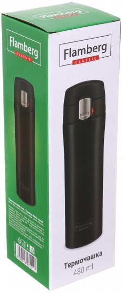 Термочашка Solid Black 480 мл (SL-047) Flamberg