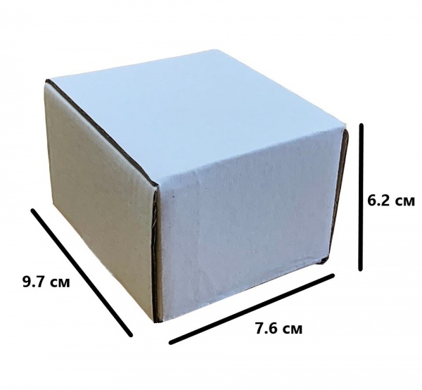 Гофроящик самозбірний Т22 білий 76x97x62 мм