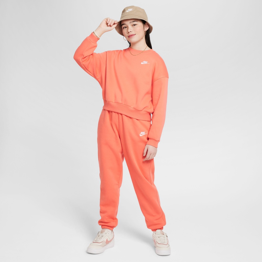 Світшот Nike G NSW CLUB FLC BXY CRW LBR FZ9244-814 р.S рожевий