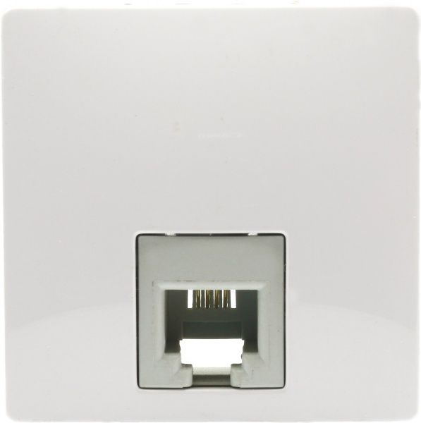 Розетка телефонна Schneider Electric Unica широка білий MGU3.492.18