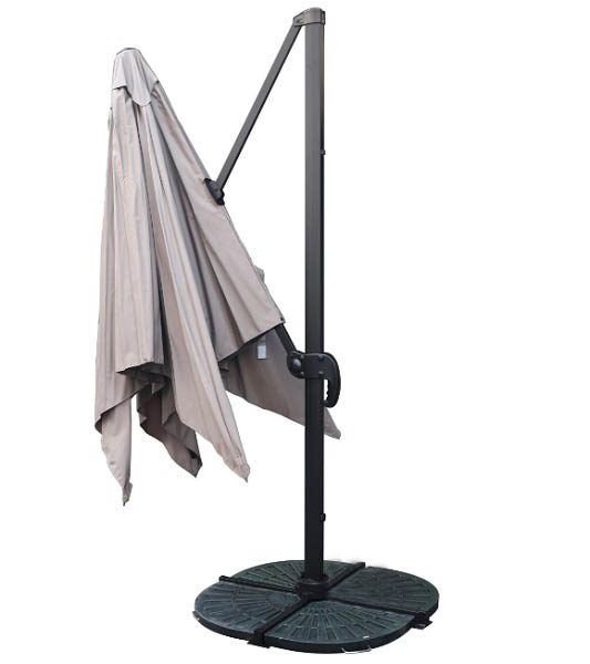 Зонт садовый консольный с наклоном AFHU-004 3x3 м бежевый