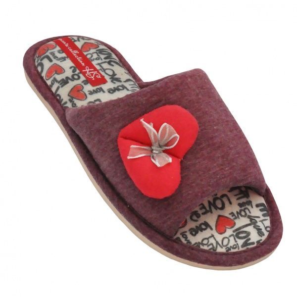 Тапки домашние Home Story р. 36 малиновый 200306-1 
