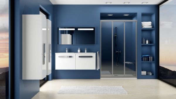 Душевые двери Ravak Supernova ASDP3 - 90 сатин/прозрачное