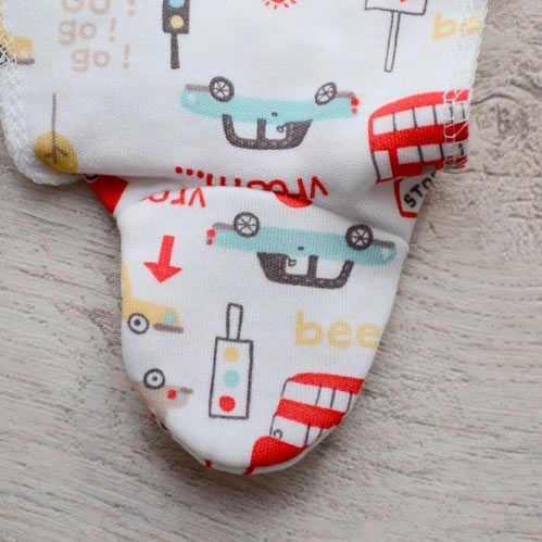 Ползунки Minikin р.62 белый с рисунком 205503 