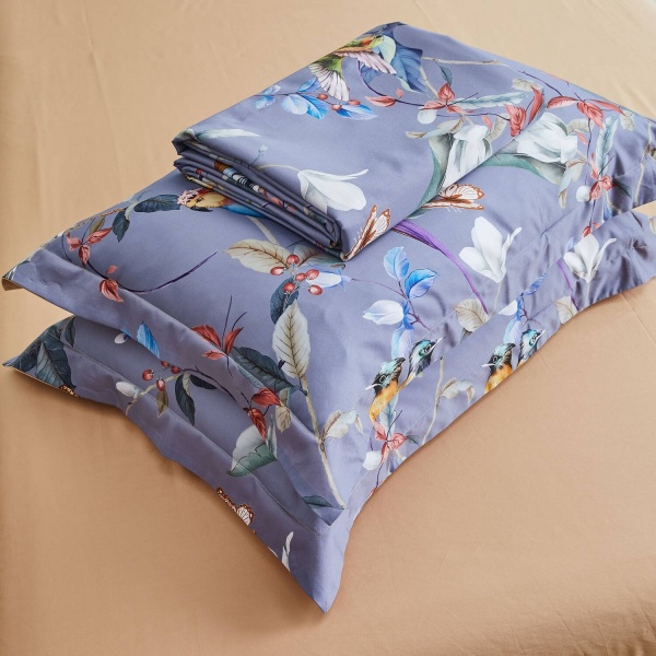 Комплект постільної білизни Dalmine сімейний фіолетовий La Nuit 