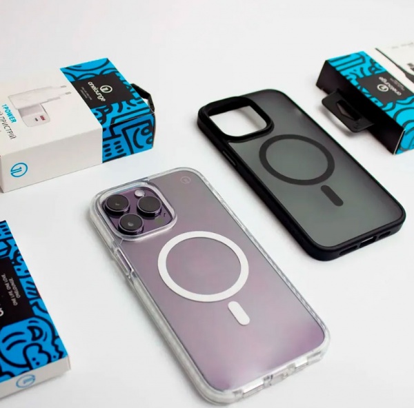 Прозорий чохол oneLounge 1Mag Bumper MagSafe для iPhone 14 Pro Max