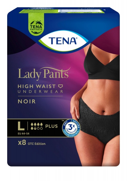 Труси урологічні для жінок Tena Lady Pants Plus Black Large 8 шт.