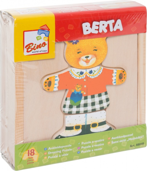 Гра настільна Bino Шафа для одягу ведмедиця 88048