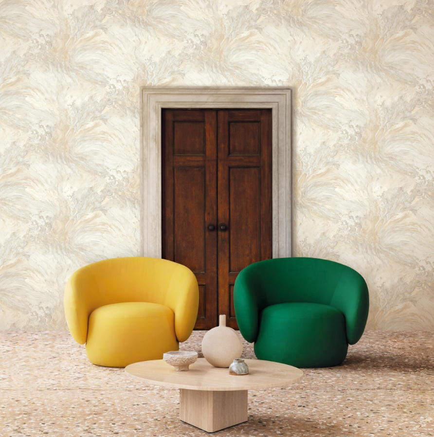 Обои виниловые на флизелиновой основе Славянские обои Elegance collection Океан 2395-06 1,06x10,05 м