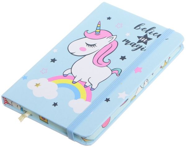 Книга для нотаток Unicorn on the rainbow А6 96 аркушів
