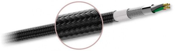 Кабель Silicon Power USB Type-A – USB Type-C 1 м чорний (LK30 Black/Nylon) 