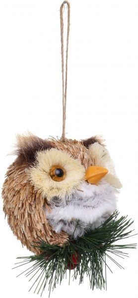 Декорація-підвіска Сова на гілці 8 см EPI-LX2018-2213 