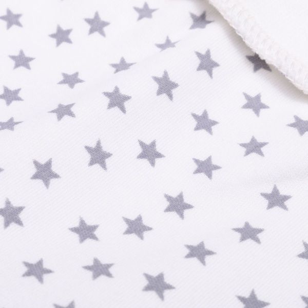 Ползунки Bambinelli серая звездочка р.56 белый с рисунком 
