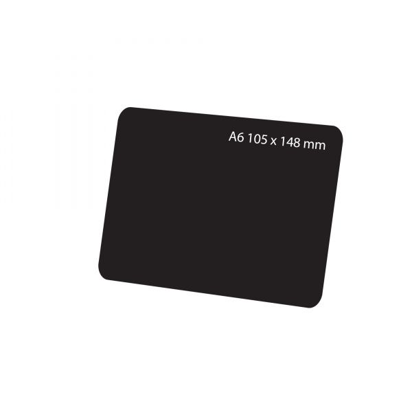 Табличка для нанесения надписей меловым маркером ВВ А6, черная (5 шт.)