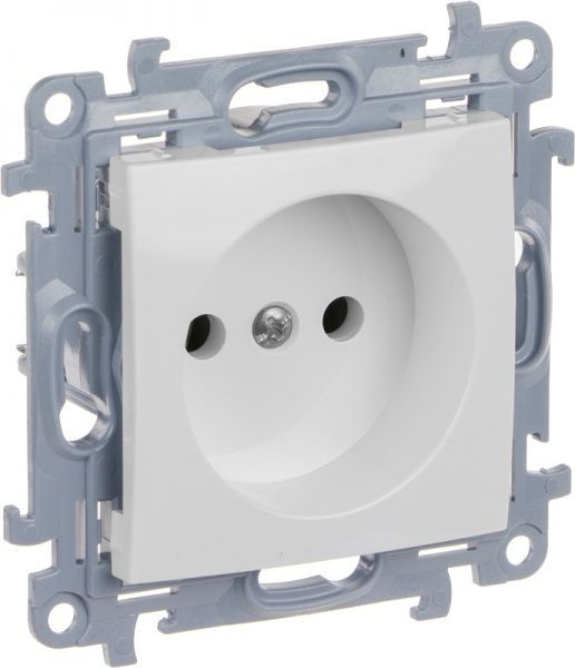 Розетка без заземления Simon 10 без шторок белый CG1.01/11