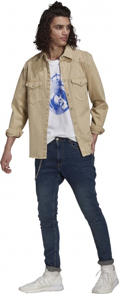 Футболка Adidas REAL TEE GR4261 р.L біло-синій