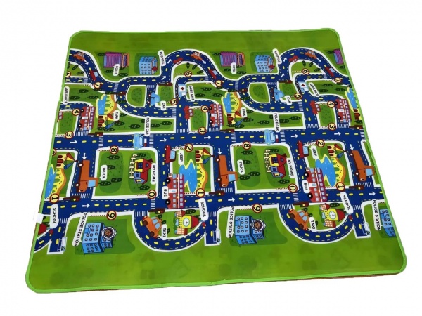  Ланор бэби мат Животные/Дороги 200х180х0,5 см