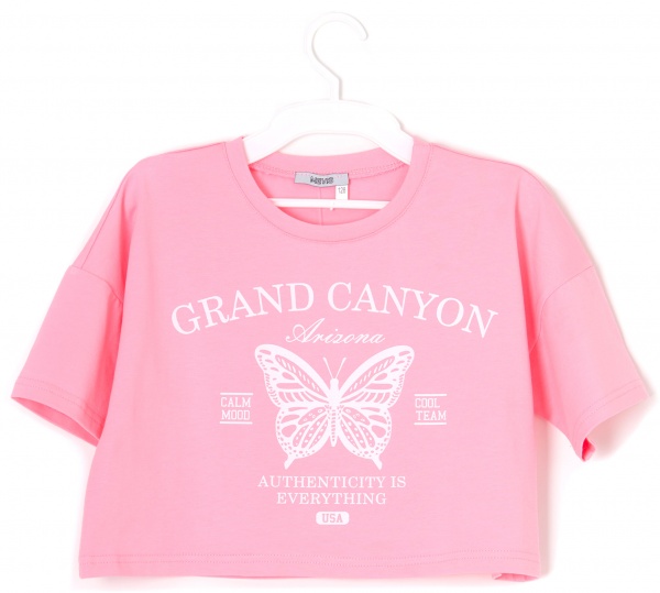 Футболка для дівчаток Mevis р.140 рожевий 4662 